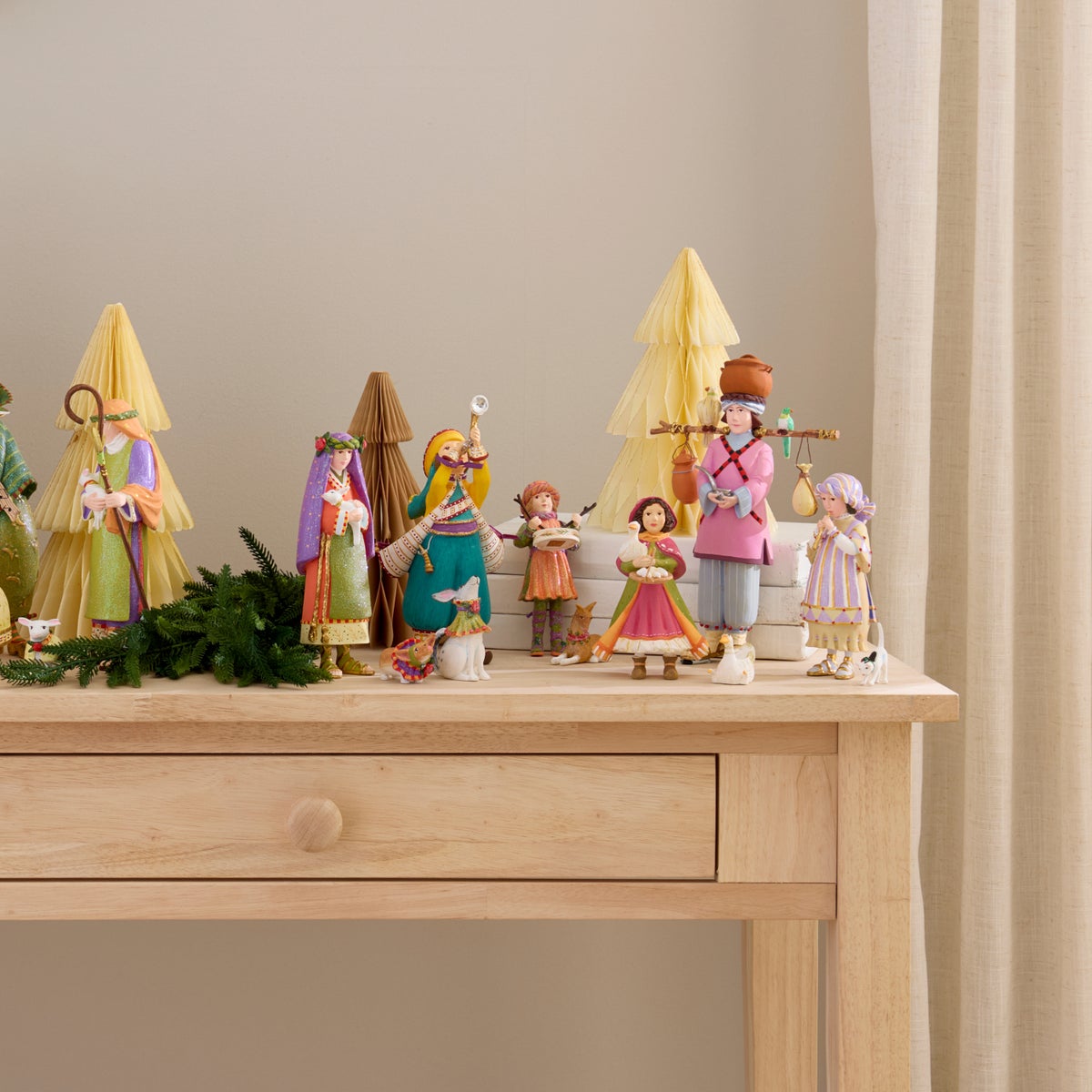 Patience Brewster Nativity Little Drummer Boy & Dog Figures - Image 3