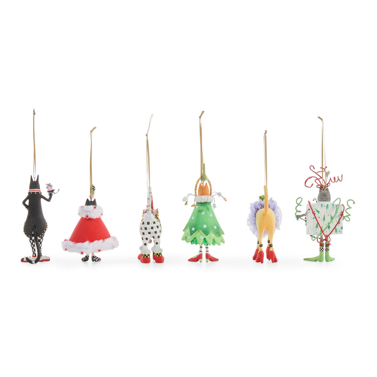 Patience Brewster Mini Cat Ornaments, Set of 6 - Image 5