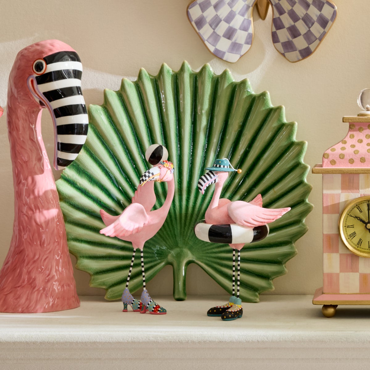 Sheila and Sheldon Flamingo Figurines, Set of 2 - Image 3