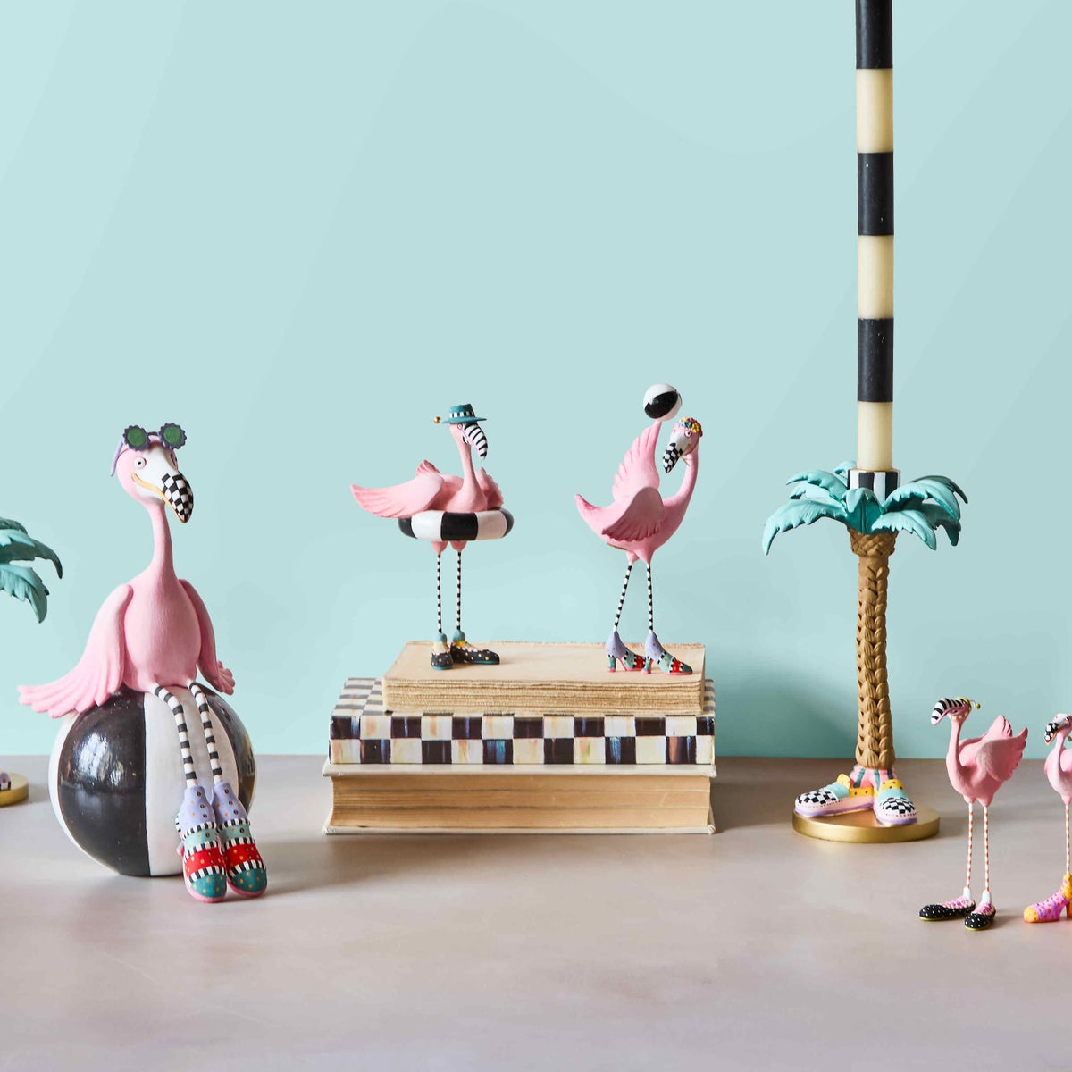 Sheila and Sheldon Flamingo Figurines, Set of 2 - Image 5
