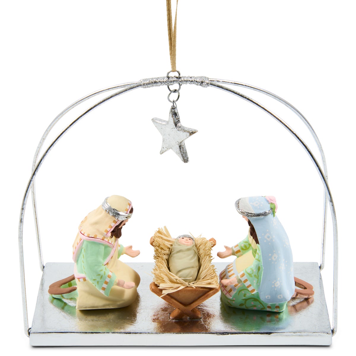 Patience Brewster Silver Nativity Holy Family Ornament - Image 5