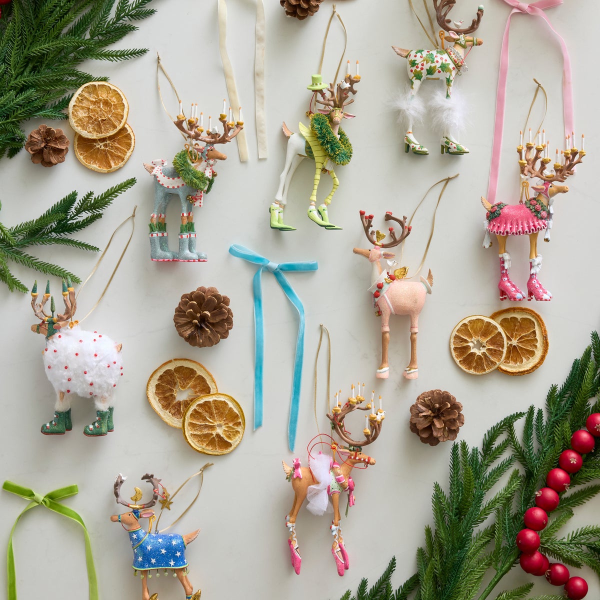 Patience Brewster Dash Away Reindeer Ornament Set-B - Image 3