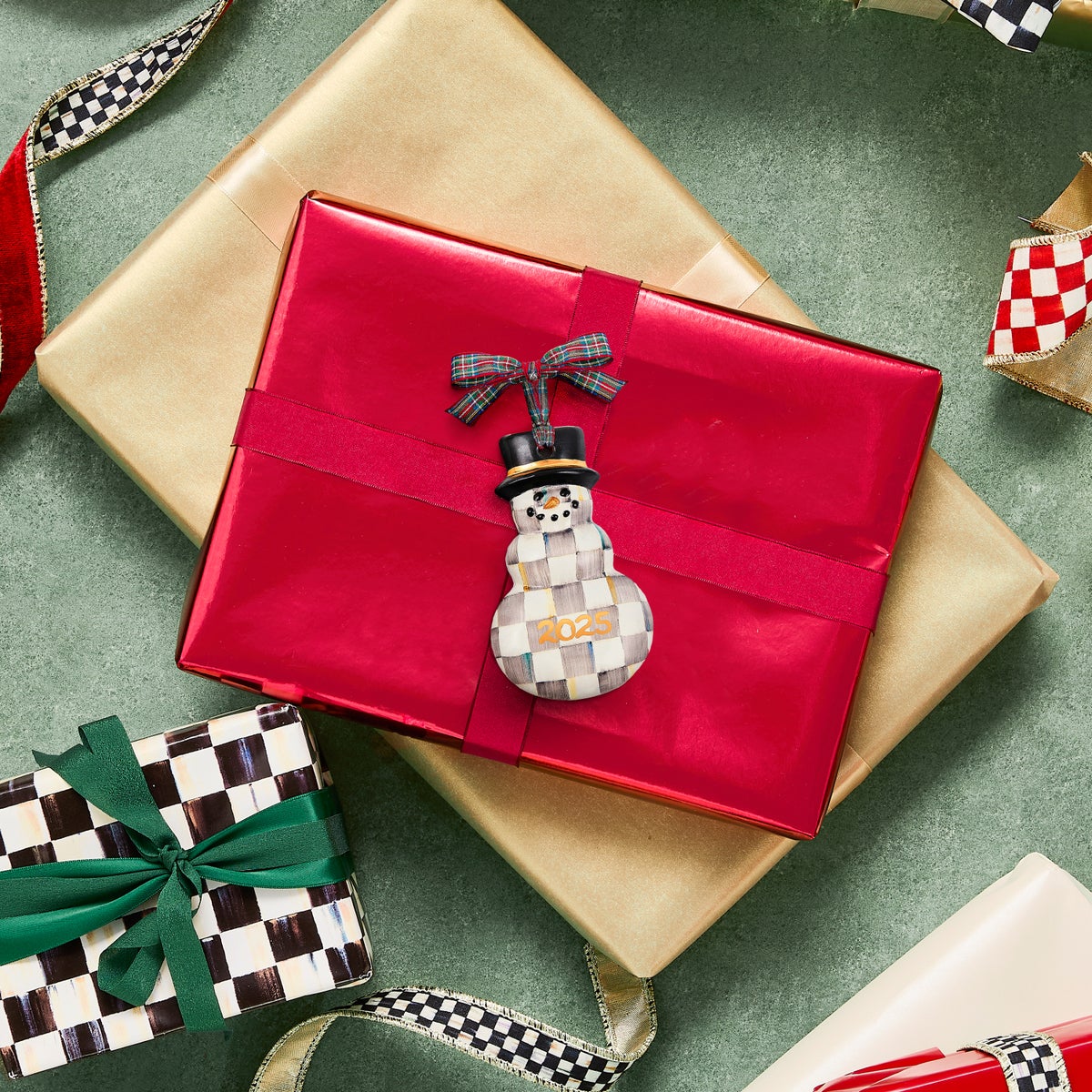 Sterling Check 2025 Snowman Ornament - Image 2