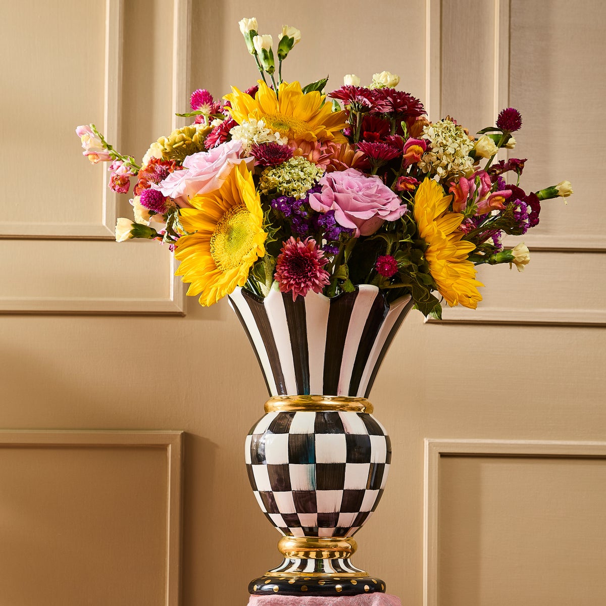Courtly Check Ceramic Great Vase - Image 2