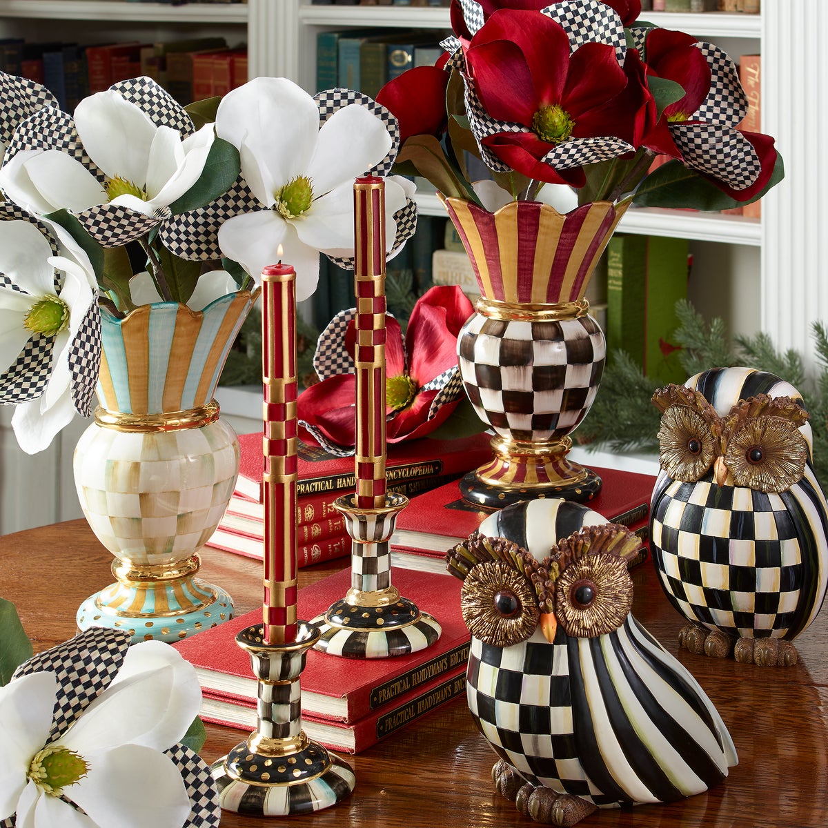 Parchment Check Great Vase - Image 5