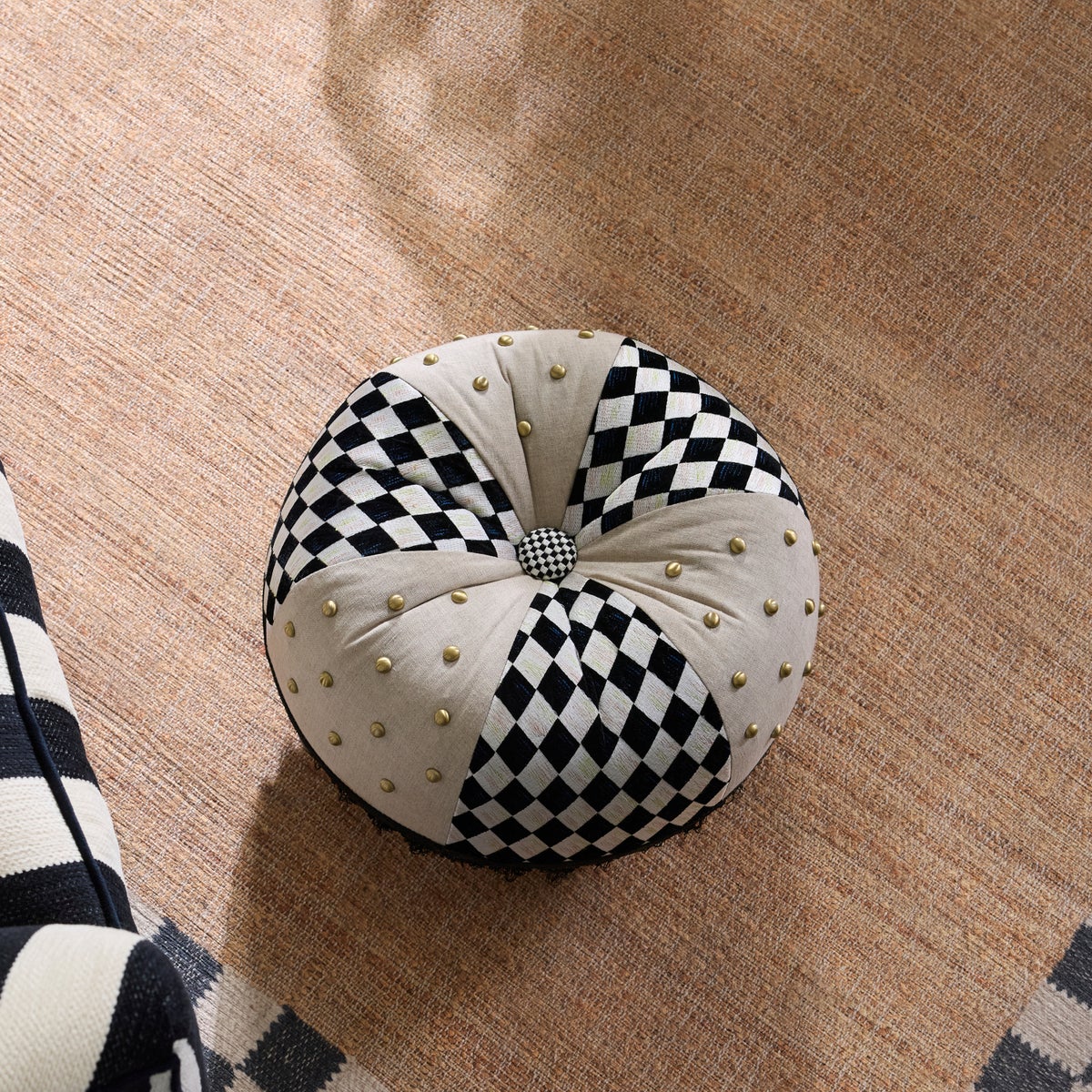 Diamond and Dot Footstool - Image 7
