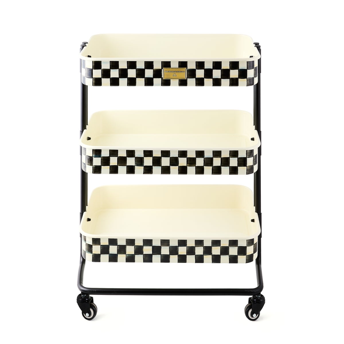 Courtly Check 3-Tier Kitchen Cart