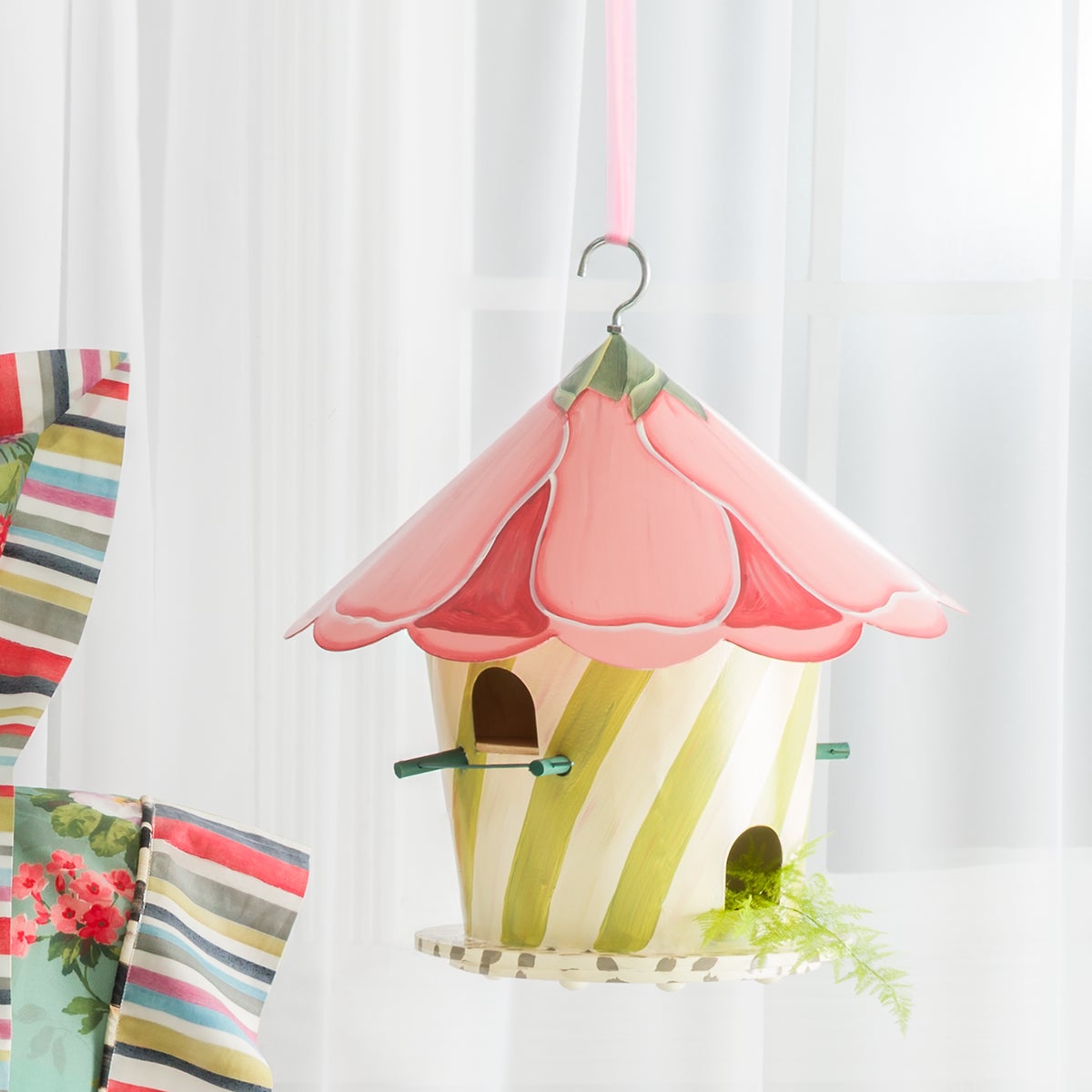 Hollyhock Birdhouse - Image 8