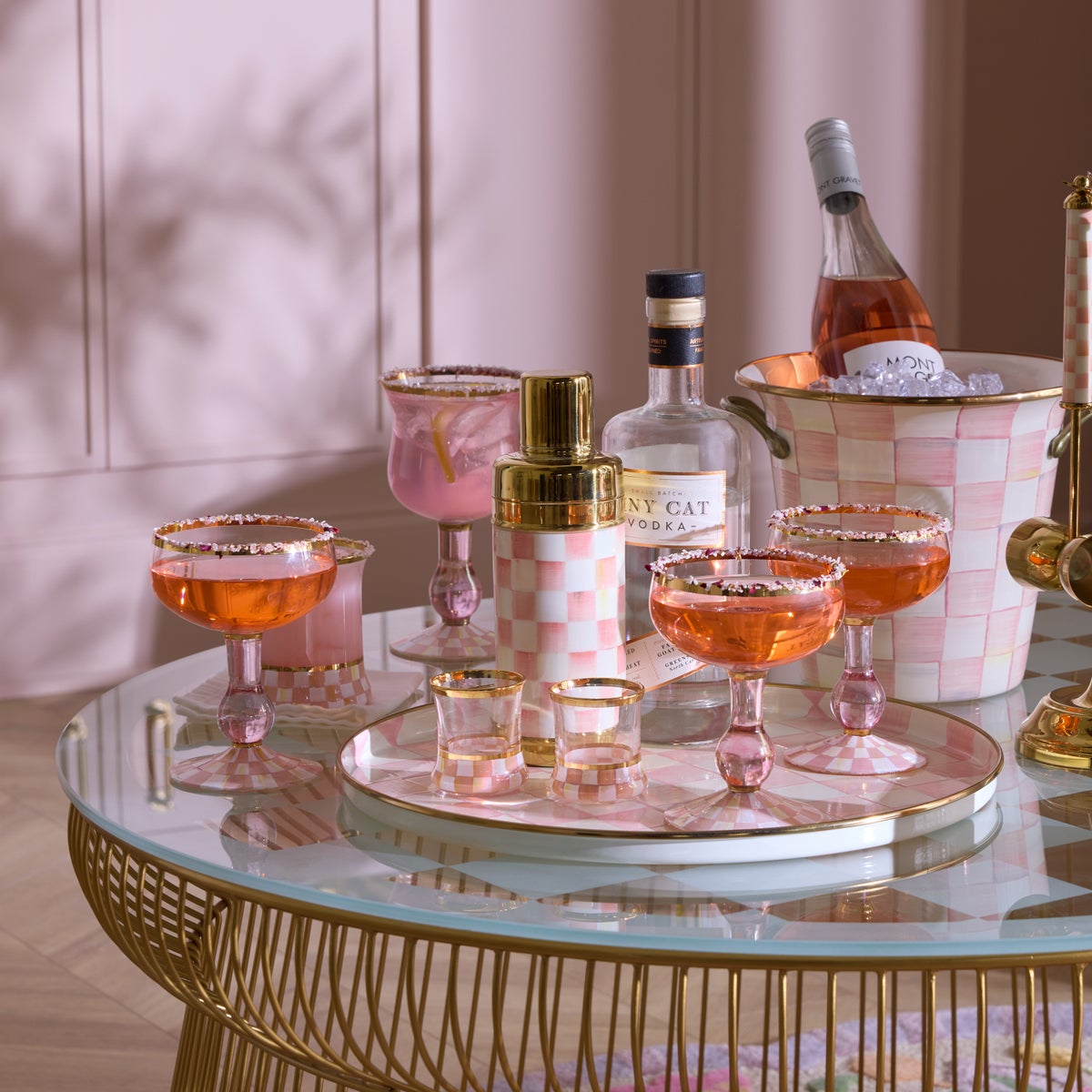 Rosy Check 3260 Gold Cocktail Shaker - Image 4