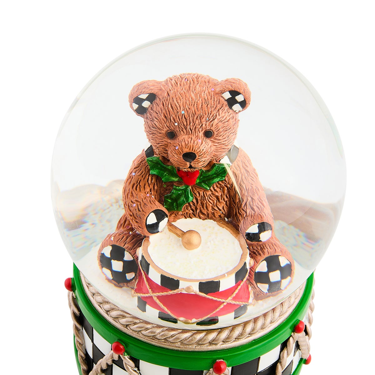 Holly Bear Snow Globe - Image 3