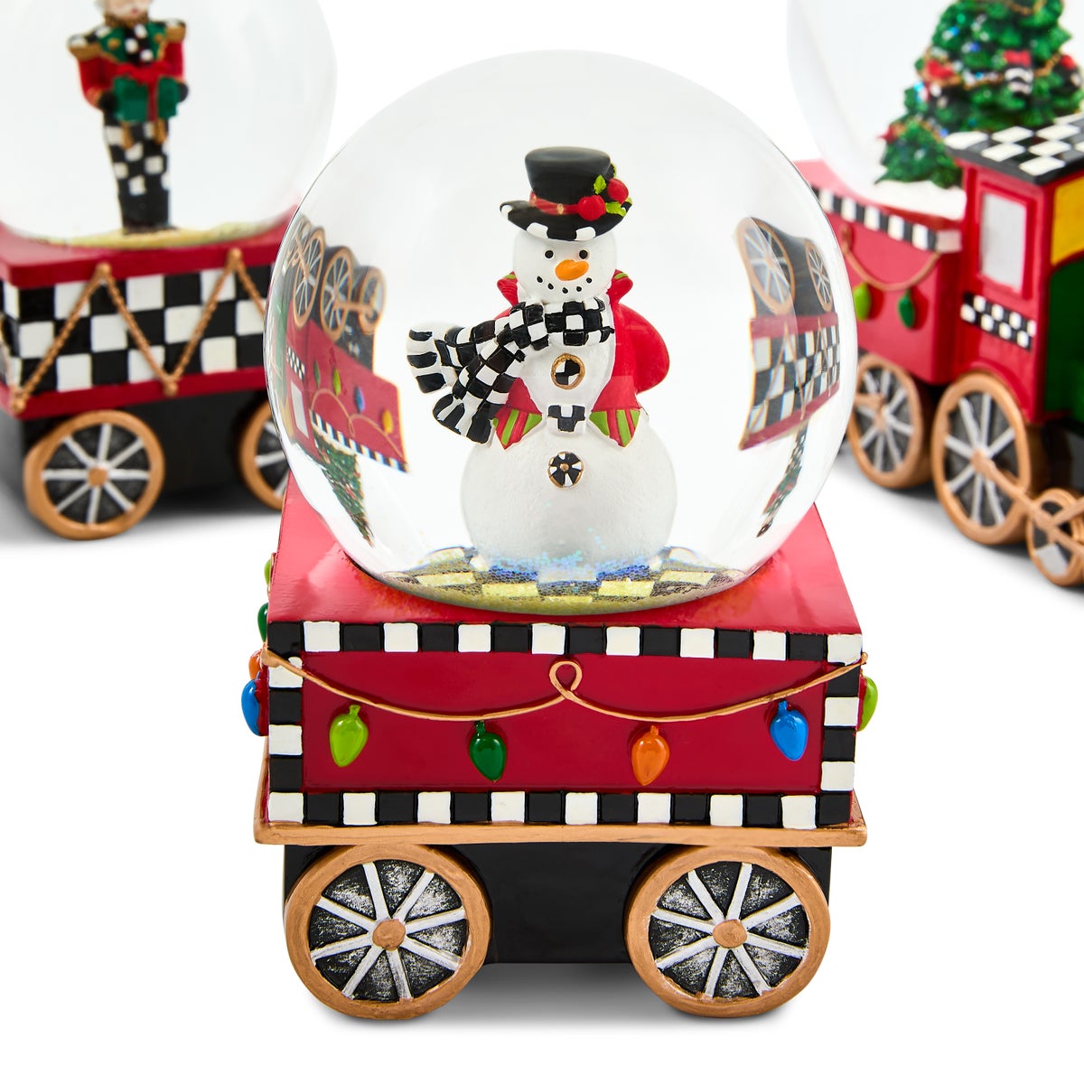 Holiday Train Snow Globe Set, Set of 3 - Image 5
