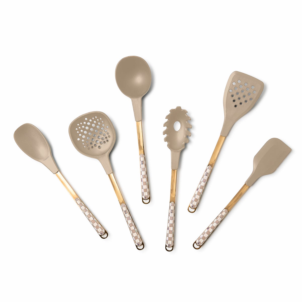 Mocha Check Pasta Spoon - Image 4