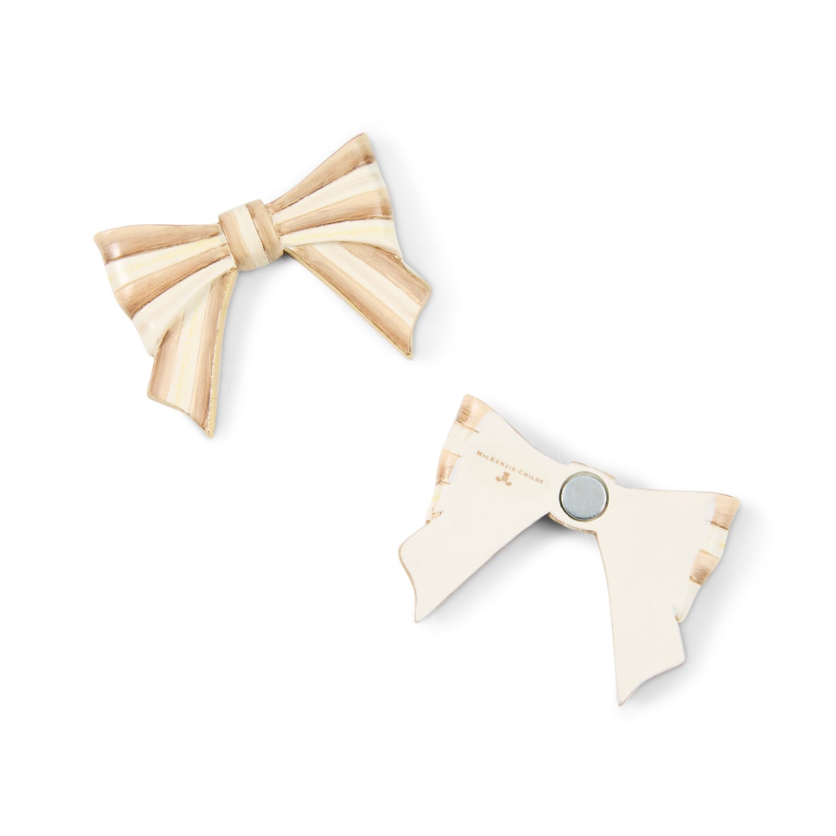Mocha Bow Magnets, Set of 2 - Image 3