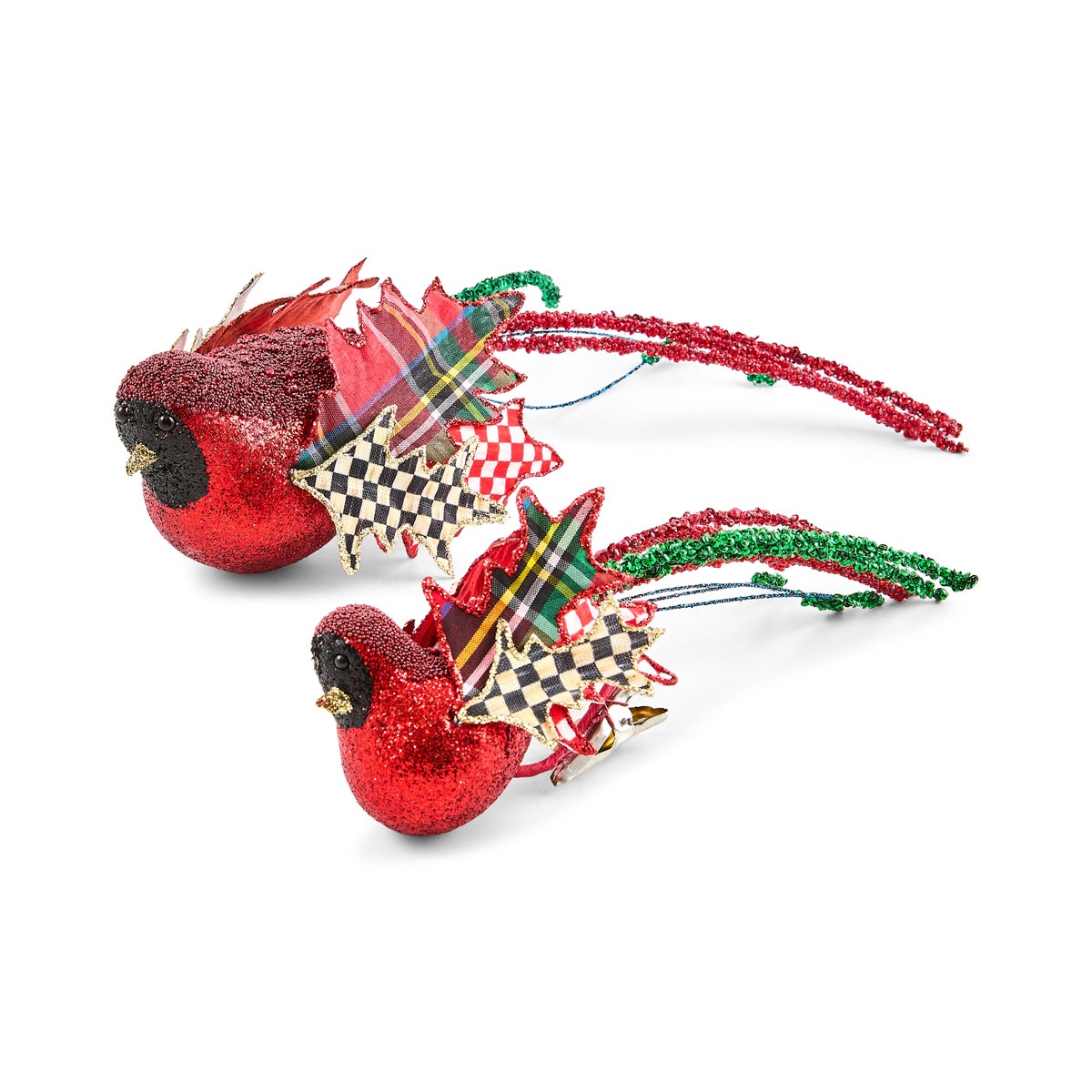 Timeless Tartan Bird Clips, Set of 2 - Image 3