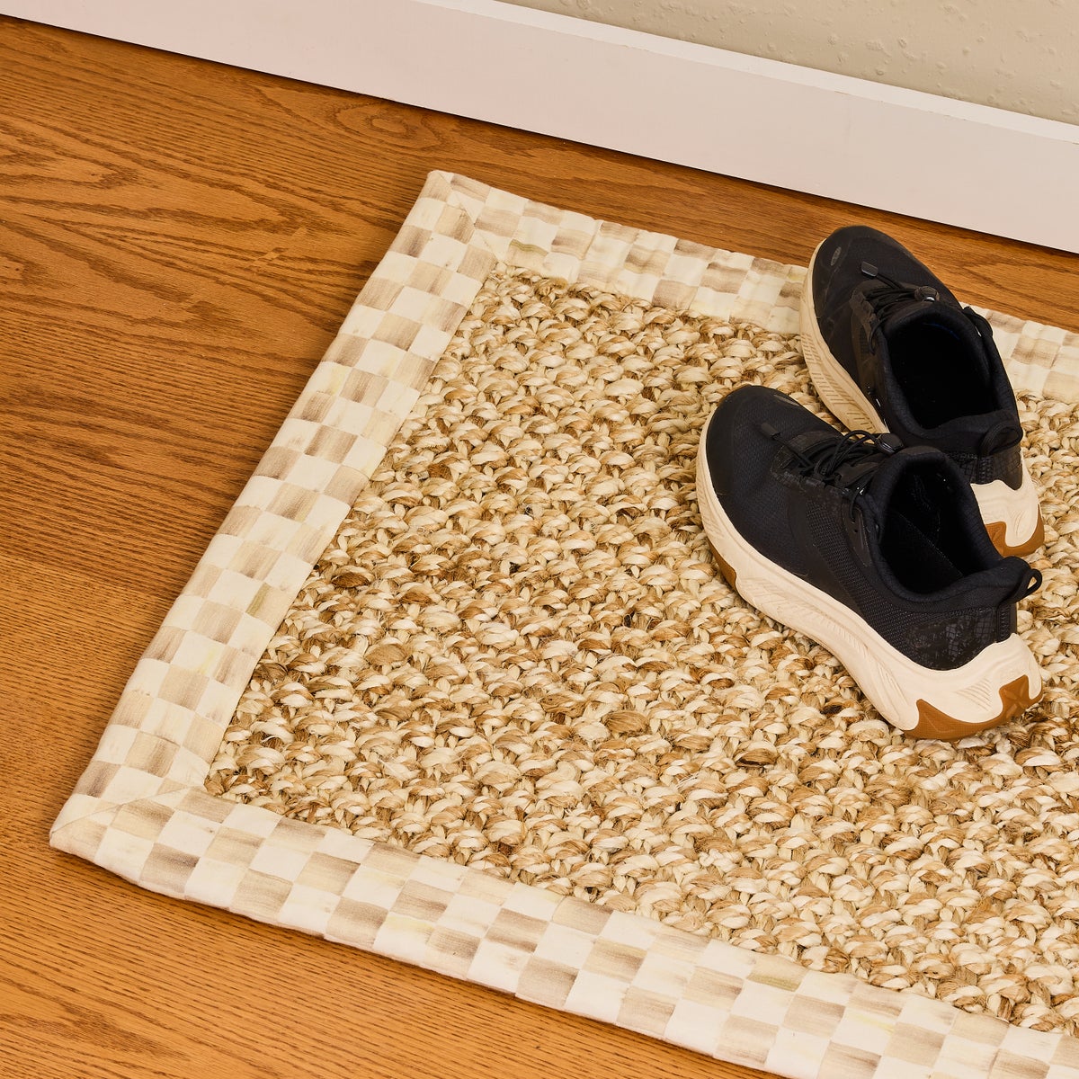 Mocha Check Chunky Jute 3' x 5' Jute Rug - Image 2