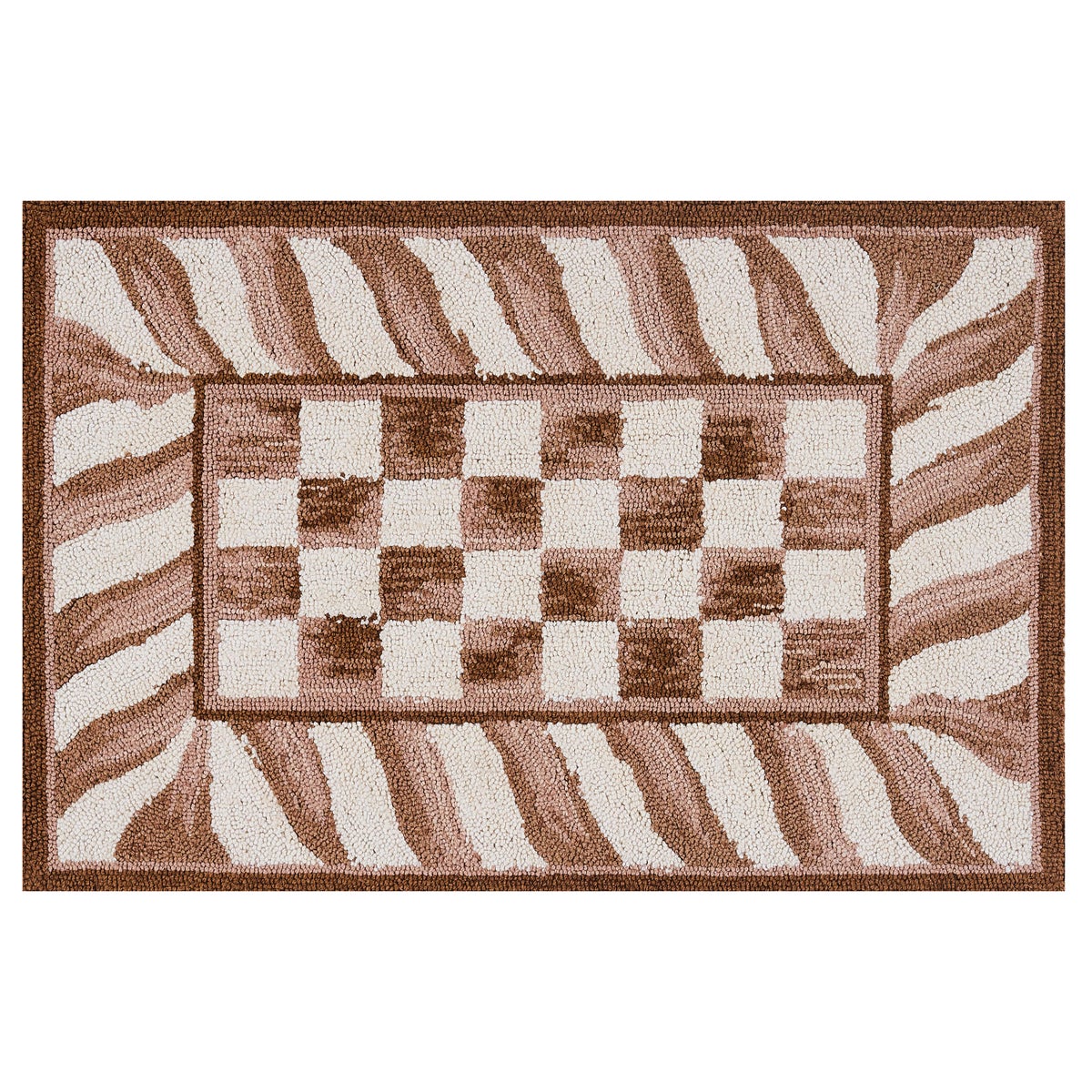Mocha Check 2' x 3' Rug