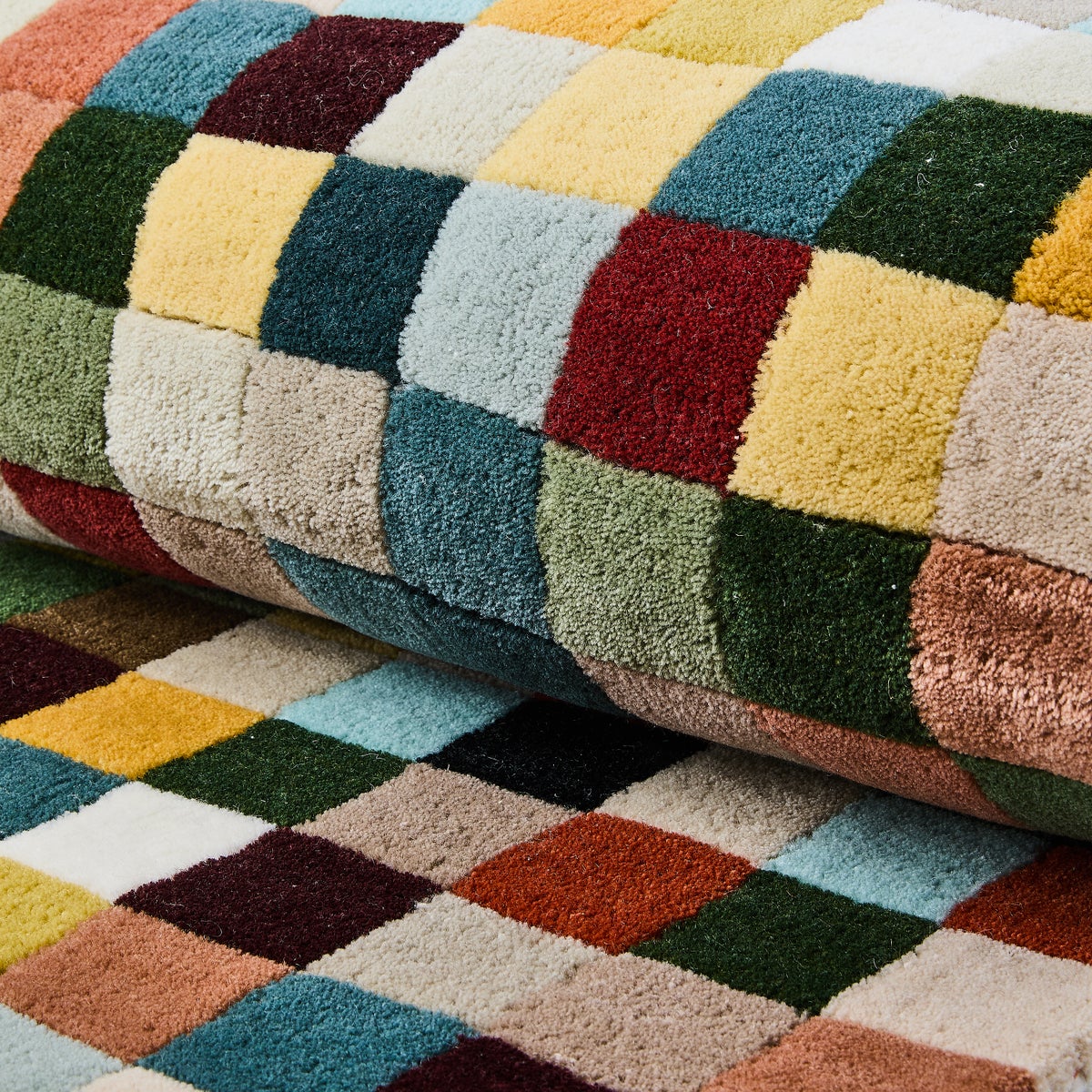 Multicolor Checkerboard 5' x 8' Rug - Image 2