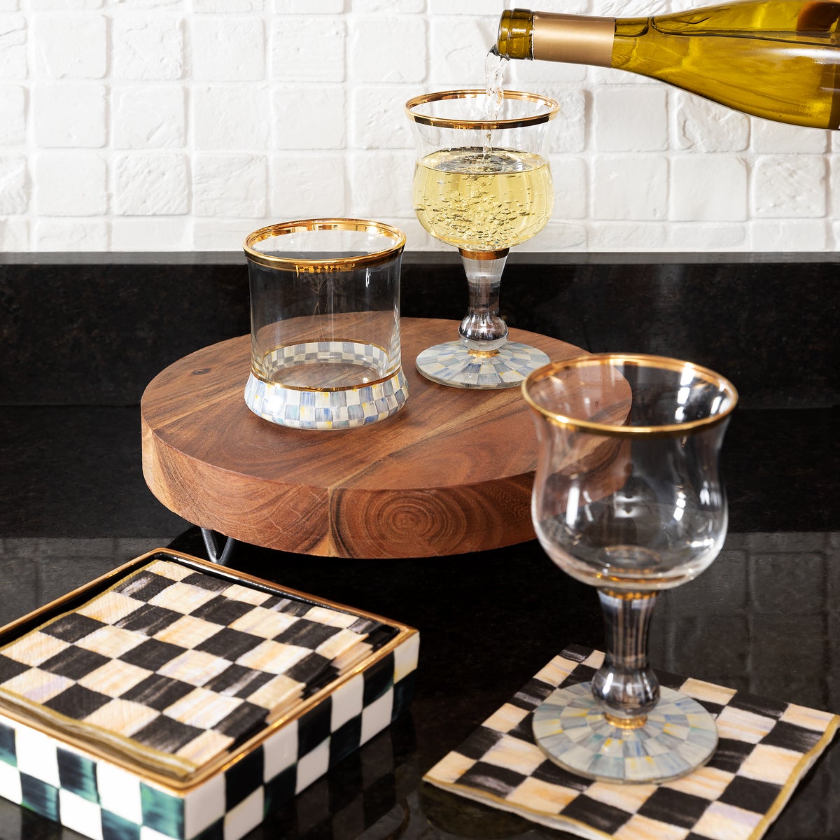 Courtly Check Cocktail Napkin Holder - Image 2