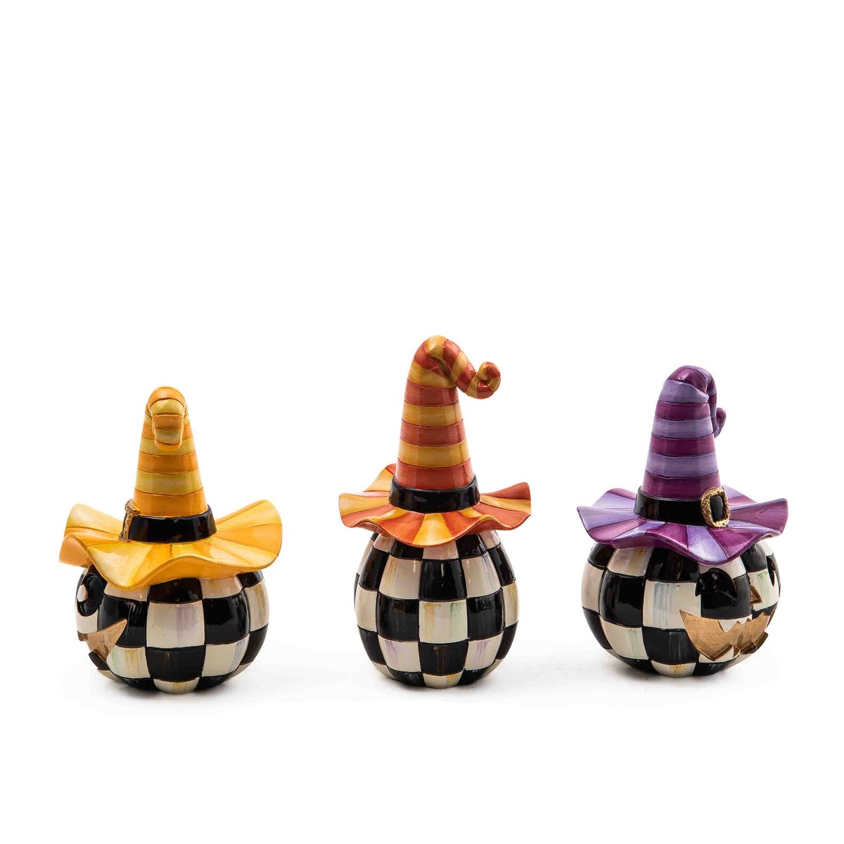 Mini Happy Jack Pumpkins, Set of 3 - Image 3