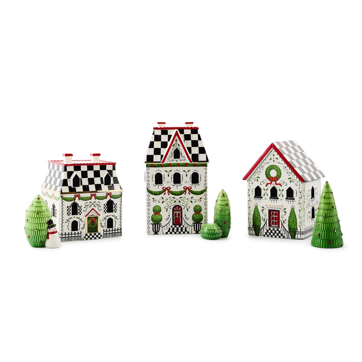 Holly Village Illuminated Ceramic House - Image 4