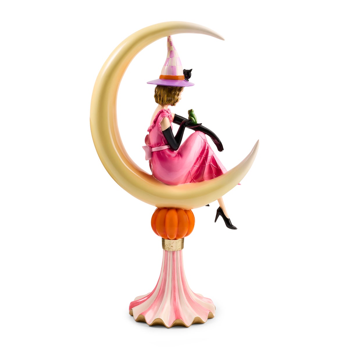 Glam 'o' ween Witch on Moon Figurine - Image 3