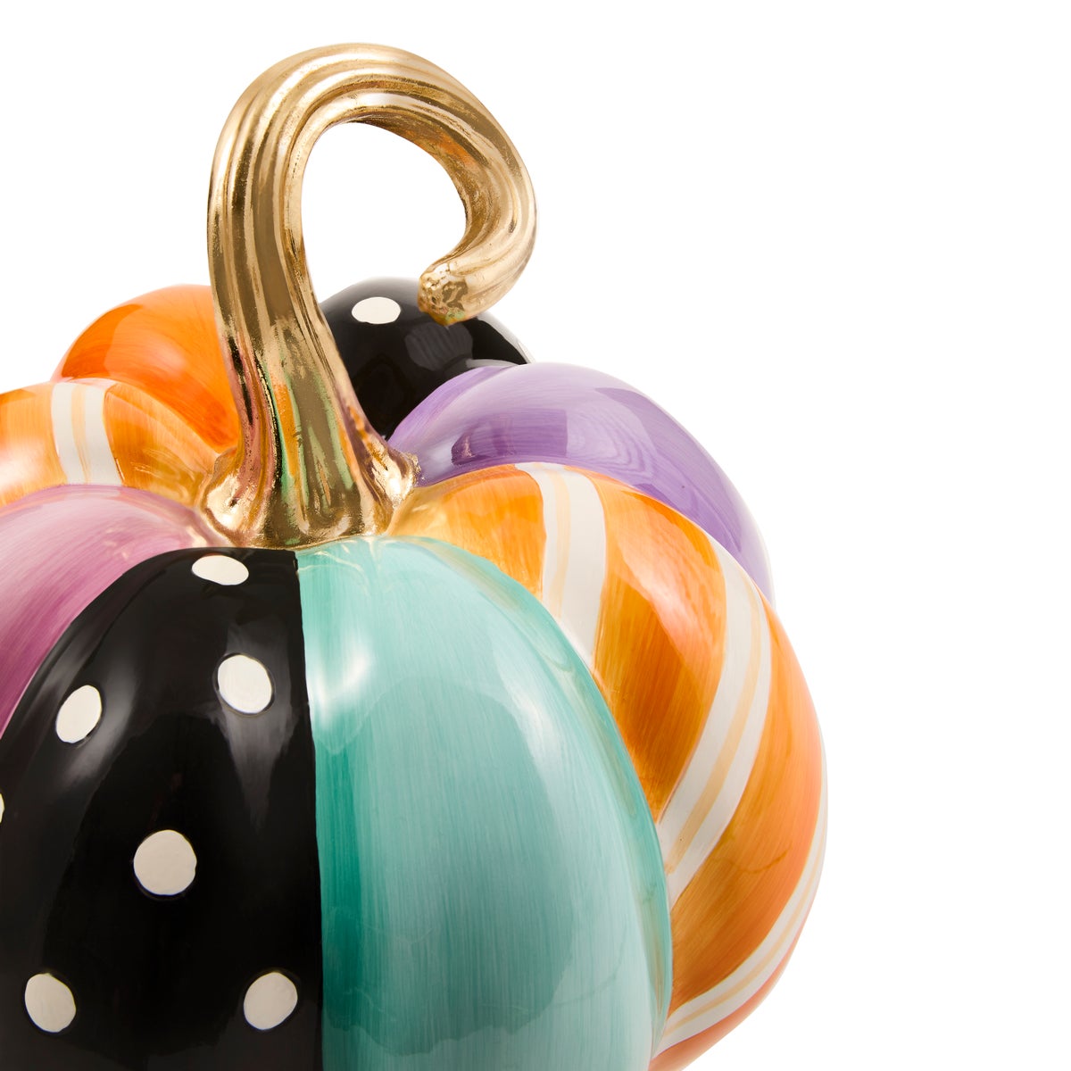 Whimsy Patchwork Medium Pumpkin - Image 3