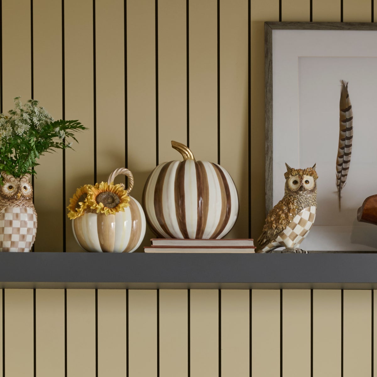 Chocolate Stripe Medium Pumpkin - Image 4