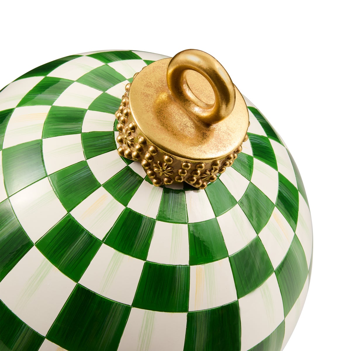 Green Check Large Tabletop Ornament - Image 3