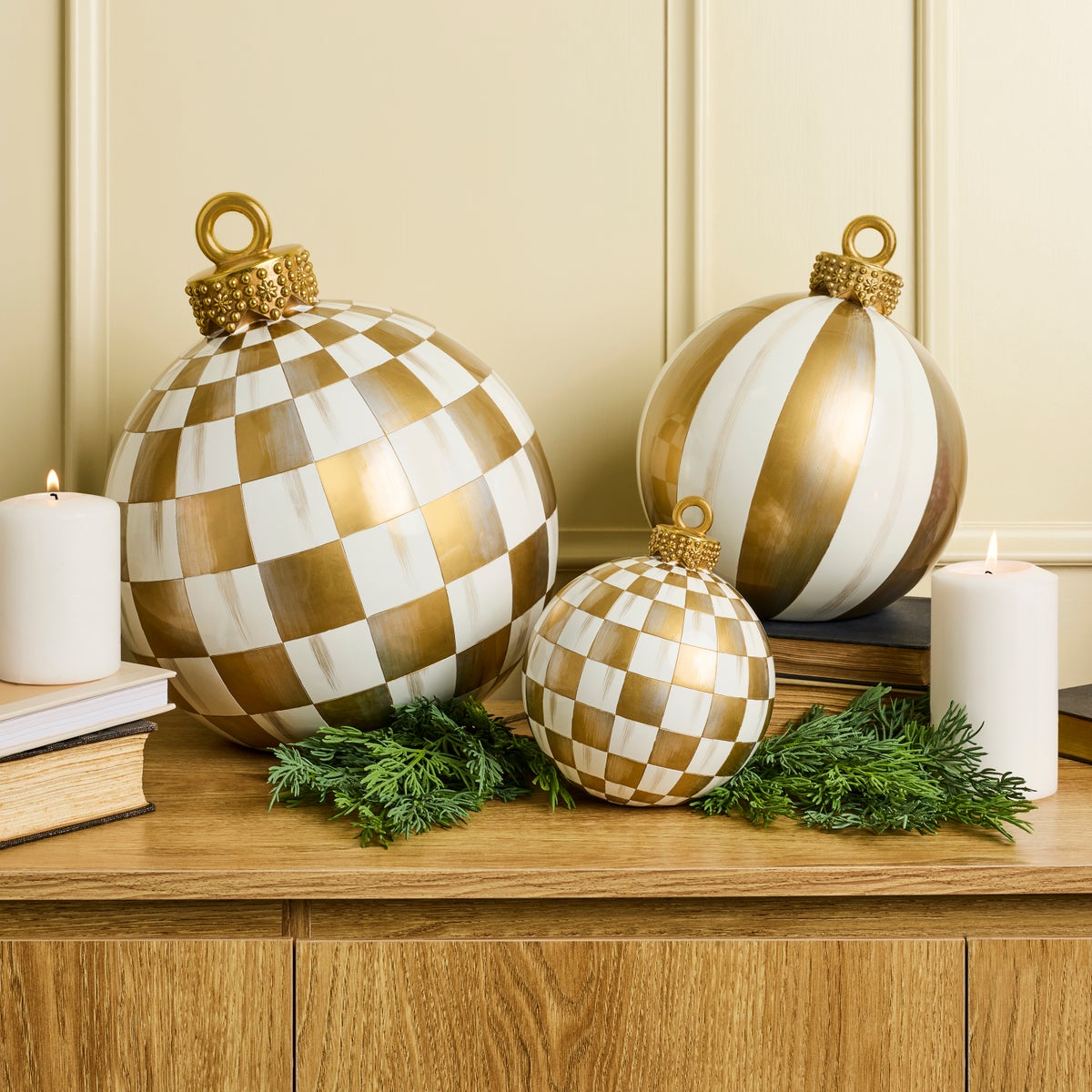 Gold Check Small Tabletop Ornament - Image 2