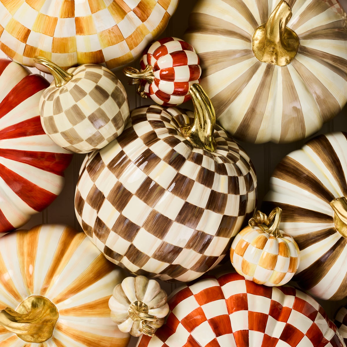 Chocolate Check Medium Pumpkin - Image 2