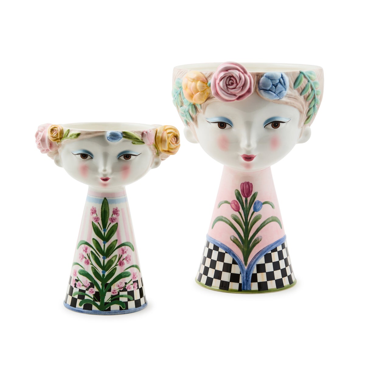 Rosy Meadow Tall Lady Vase - Image 3