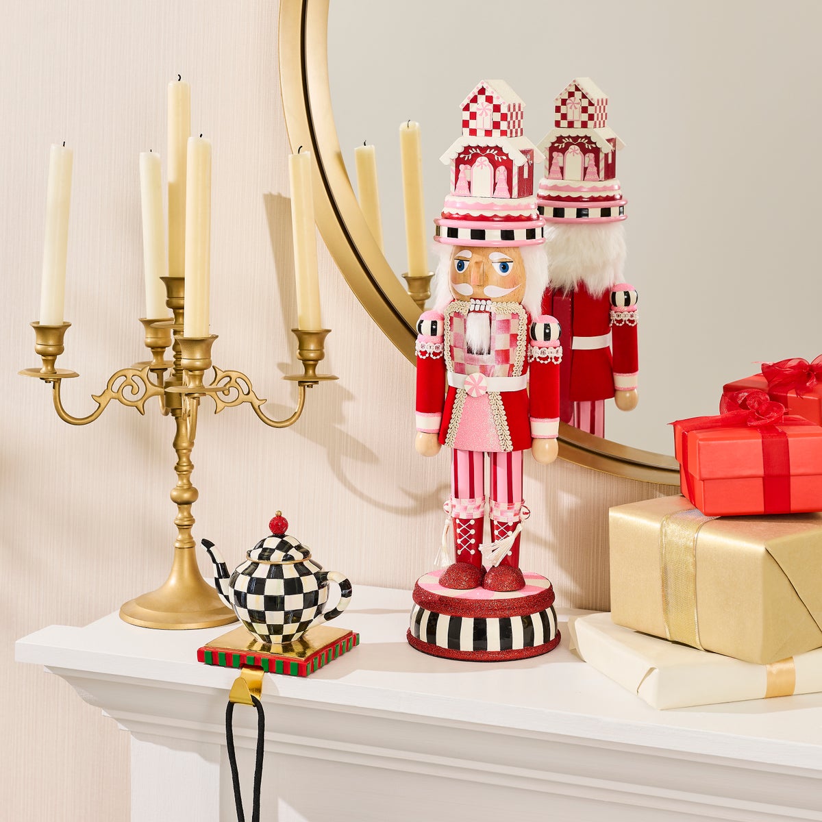 Ruby Red Wood Nutcracker - Image 2