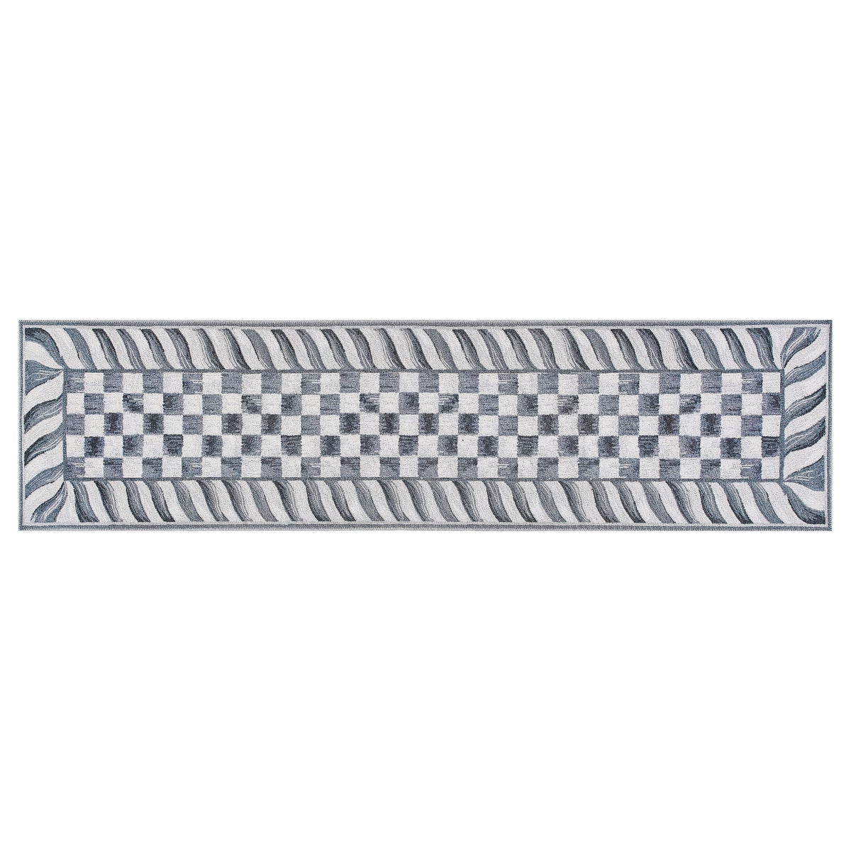 Sterling Check 2'6" x 10' Washable Runner