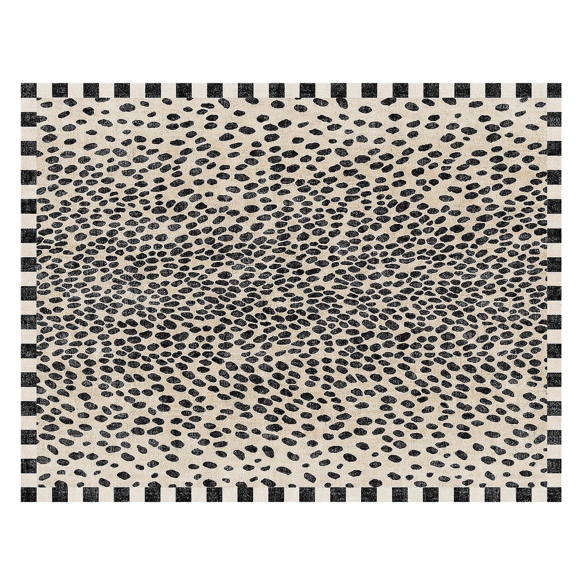 Snow Leopard 8' x 10' Washable Rug
