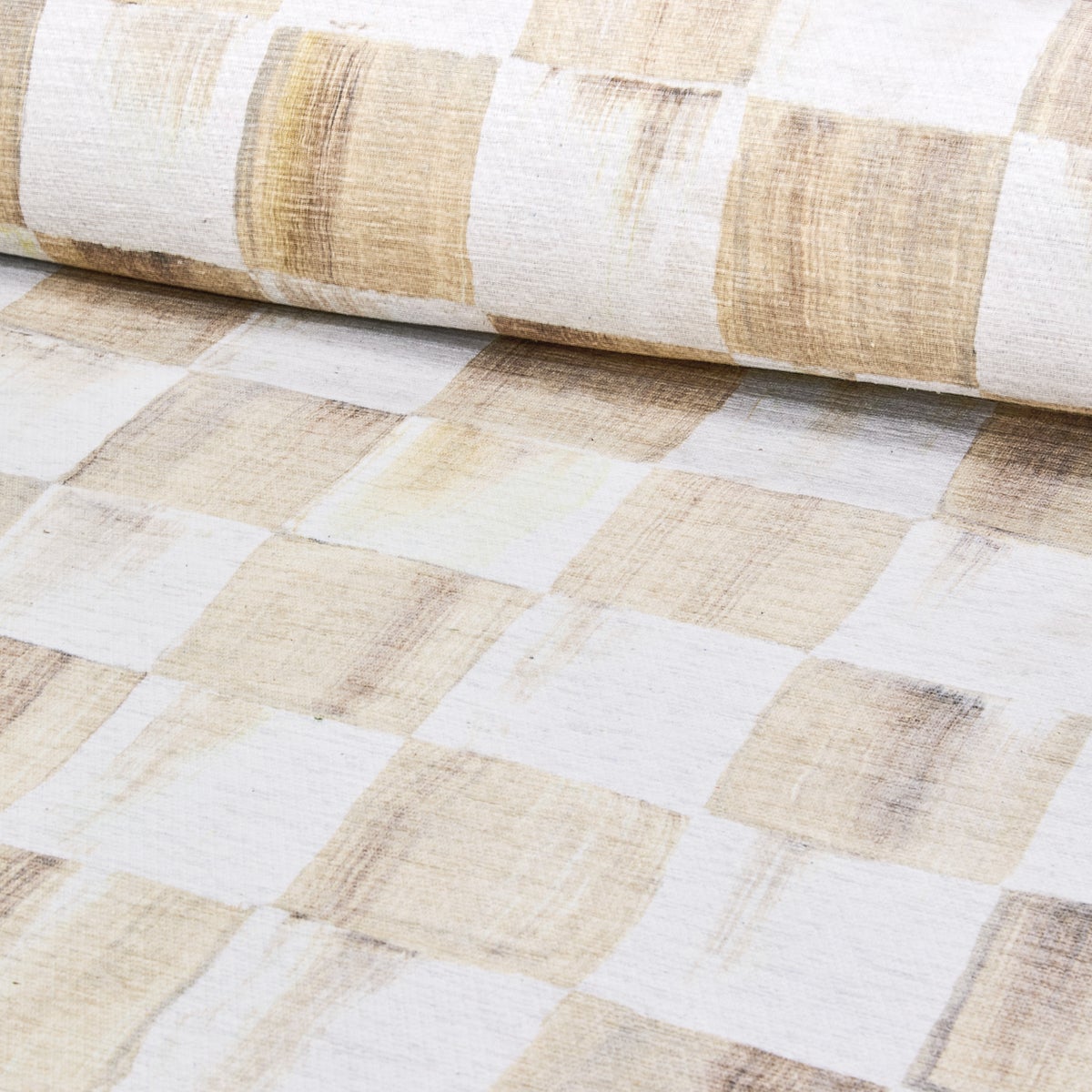 Mocha Checkered 2'6" x 10' Washable Runner - Image 2