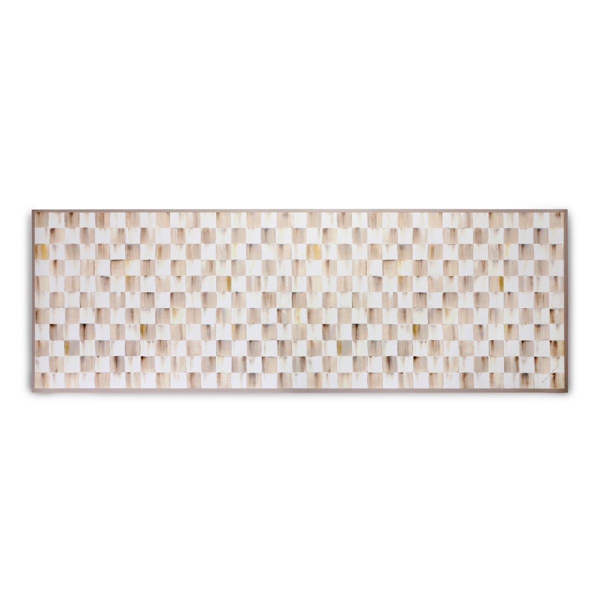 Mocha Check 2' x 6' Floor Mat
