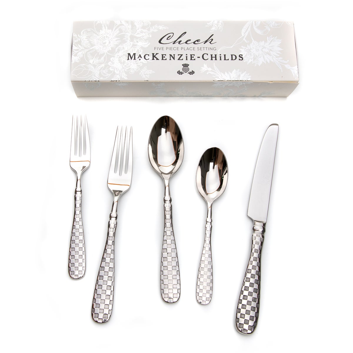 Check Flatware 5-Piece Place Setting - Image 6