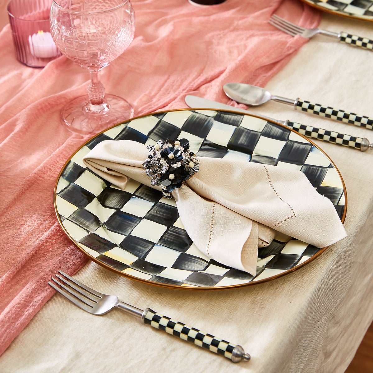Courtly Check Supper Club 3-Piece Place Setting - Image 6