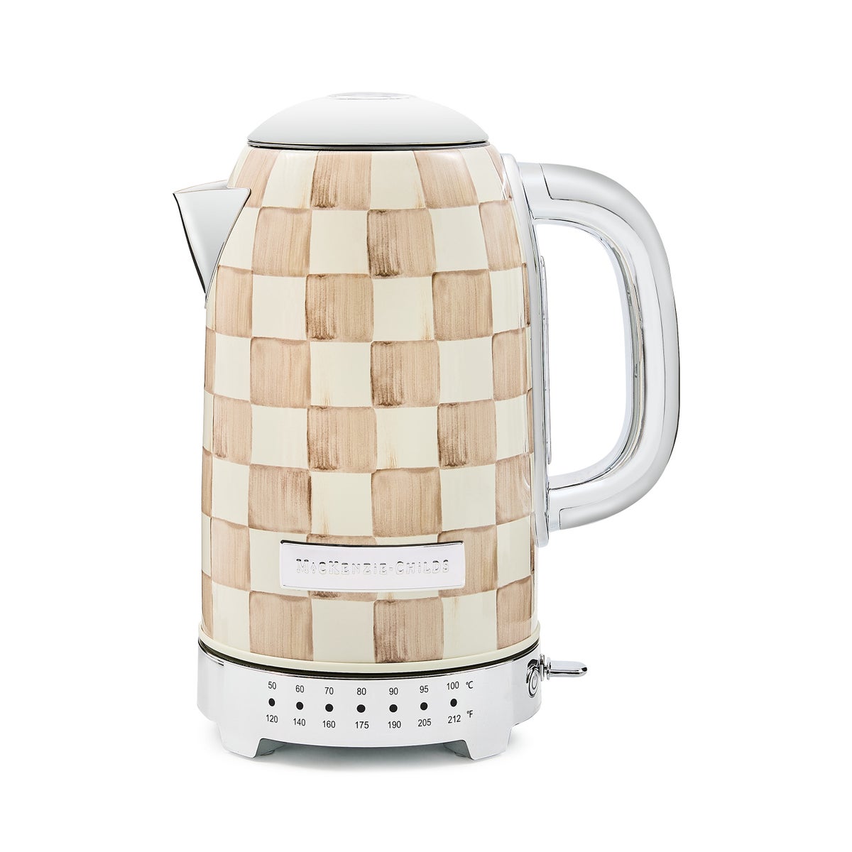 Mocha Check Electric Kettle