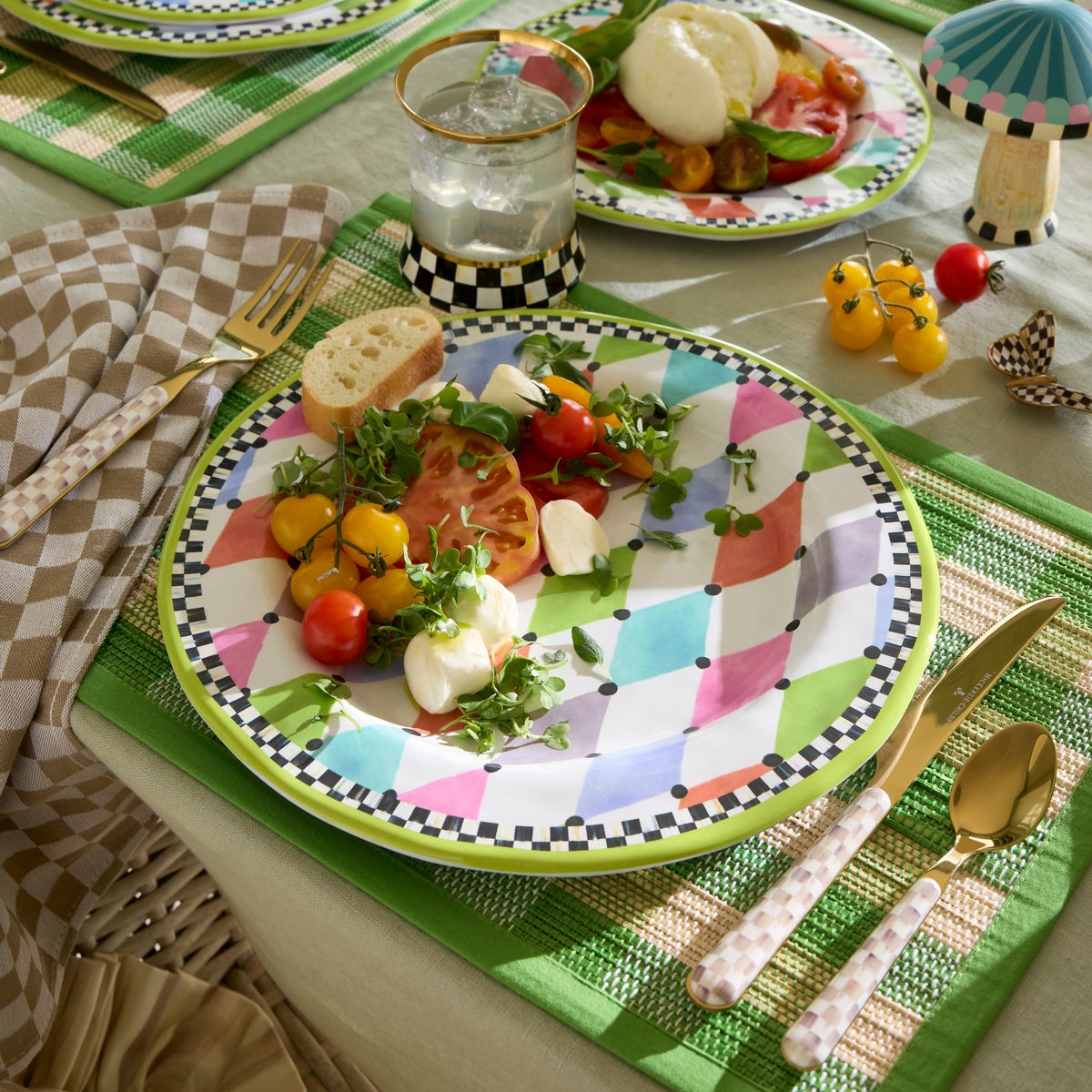 Palm Springs Melamine Dinner Plates, Set of 4 - Image 4