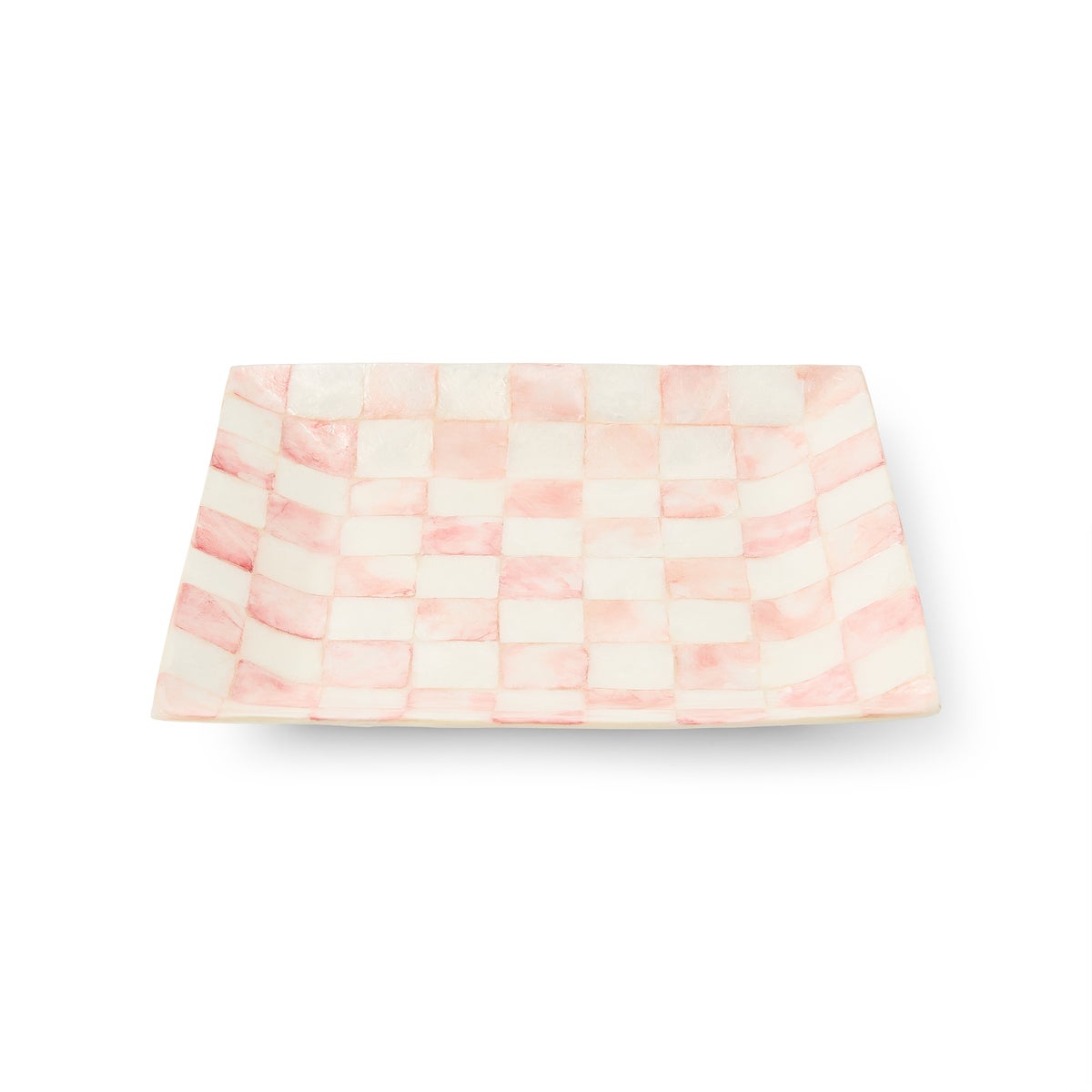 Rosy Check Capiz Catchall Tray