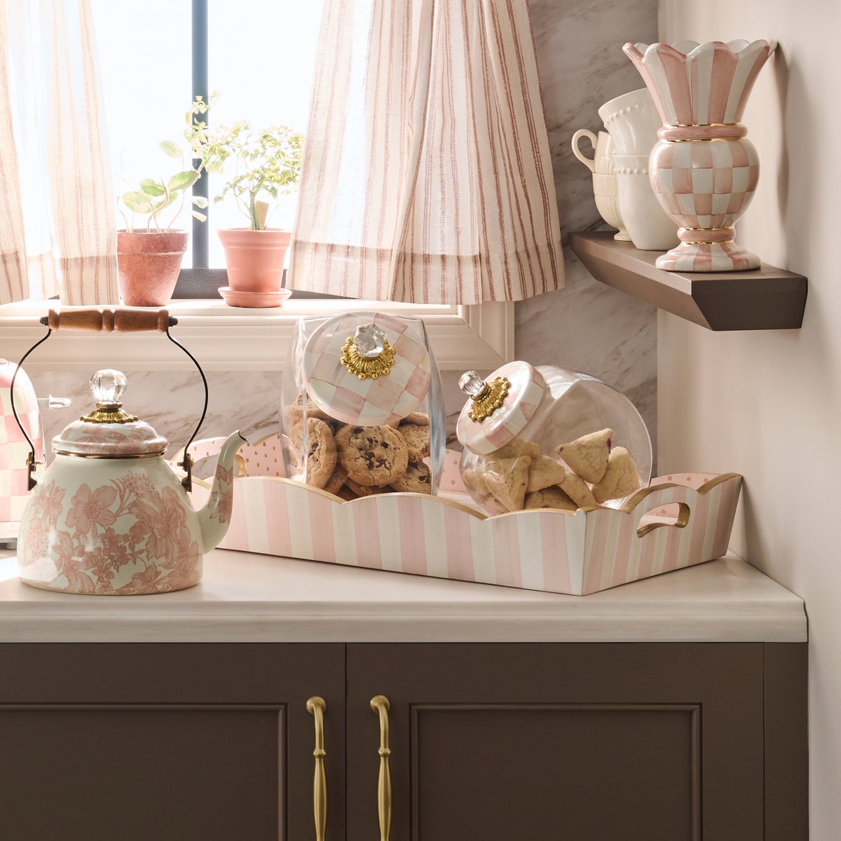 Rosy Check Breakfast Tray - Image 6