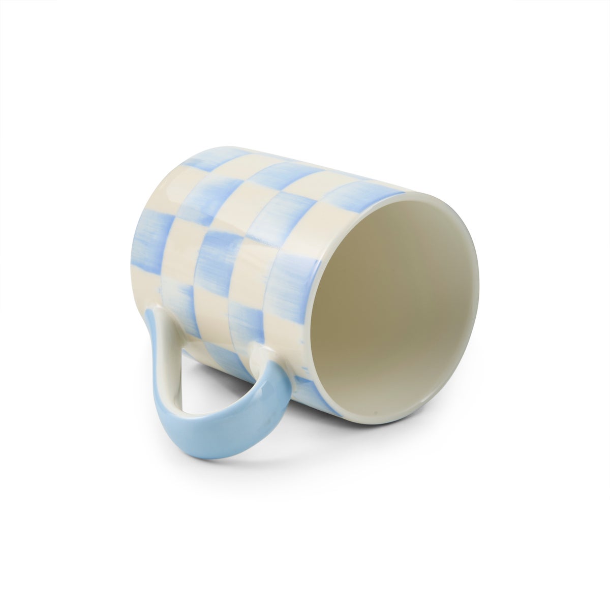 Sky Check Porcelain Mug - Image 3