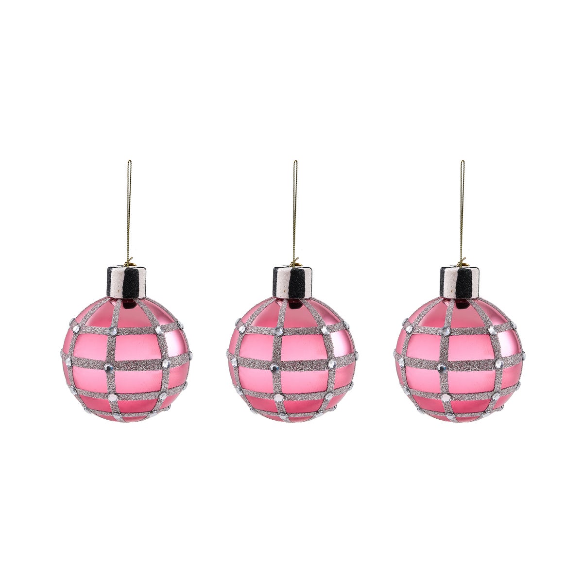 Ruby Red Glass Ball Ornaments, Set of 6 - Image 4