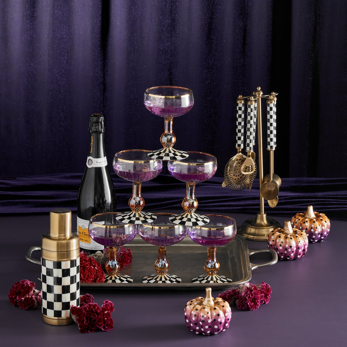 Courtly Check Coupe Glass - Image 3