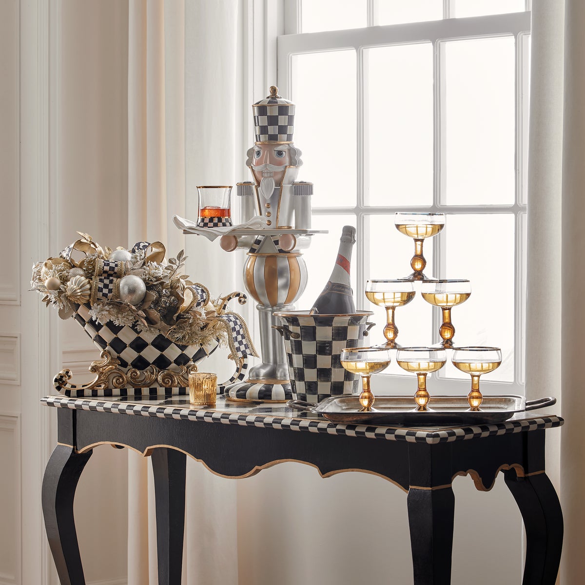 Courtly Check Coupe Glass - Image 5