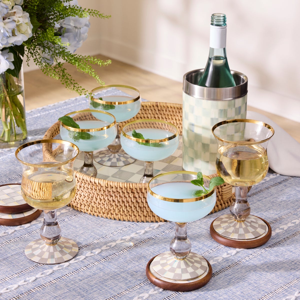 Sterling Check Coupe Glass - Image 4
