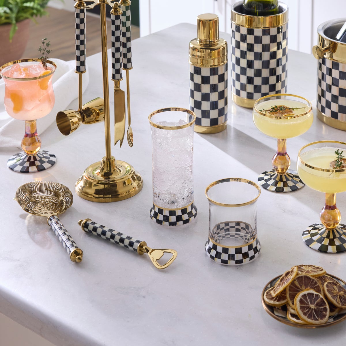 Courtly Check Highball Glass, Set of 2 - Image 5