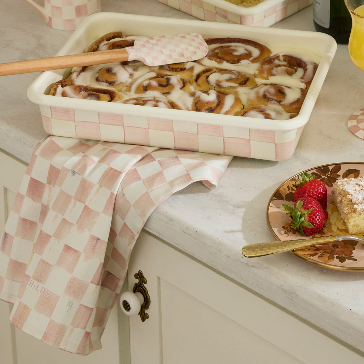 Rosy Check Dish Towel - Image 7