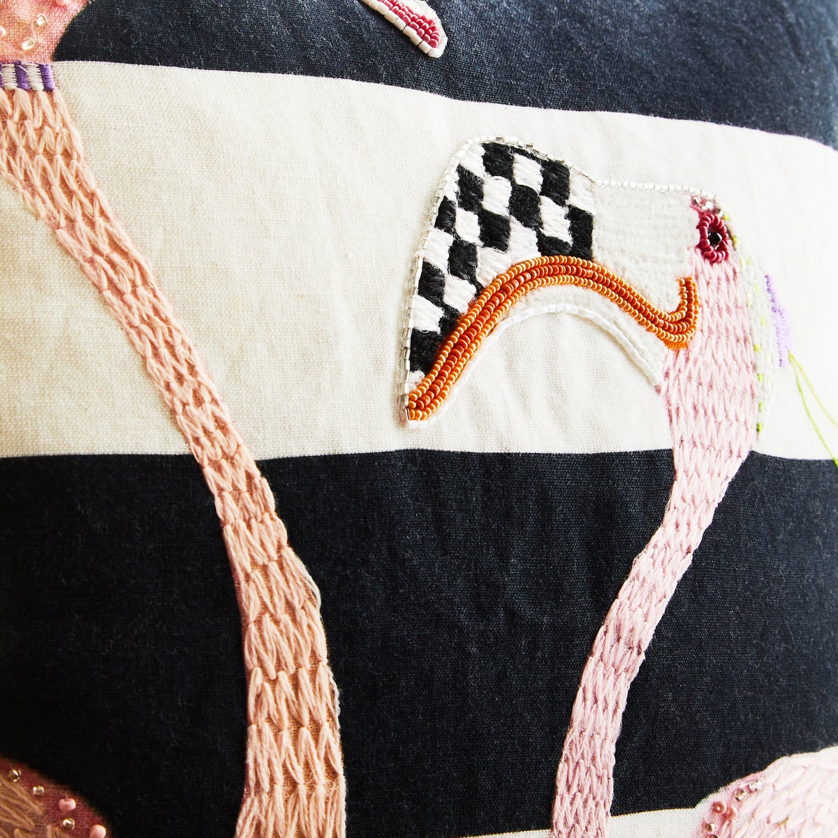 Patience Brewster Flamingo Throw Pillow - Image 4